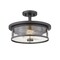 Z-Lite Savannah 2 Light Semi Flush Mount, Bronze & Clear 462SF14-BRZ - alternate 4